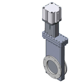 ISO Flange with Bellows-HV Gate Valve